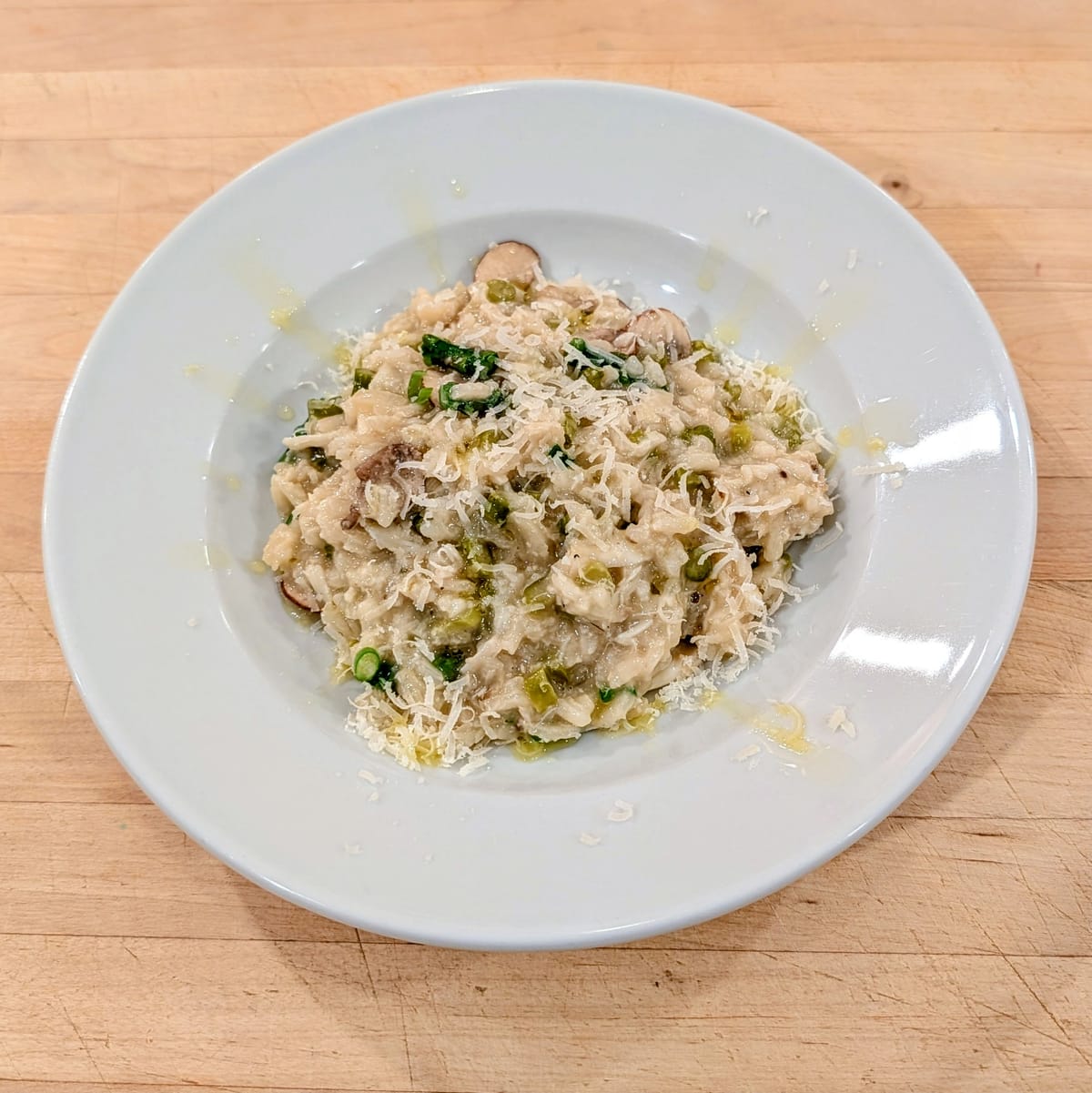 Chicken, Mushroom and Asparagus Risotto