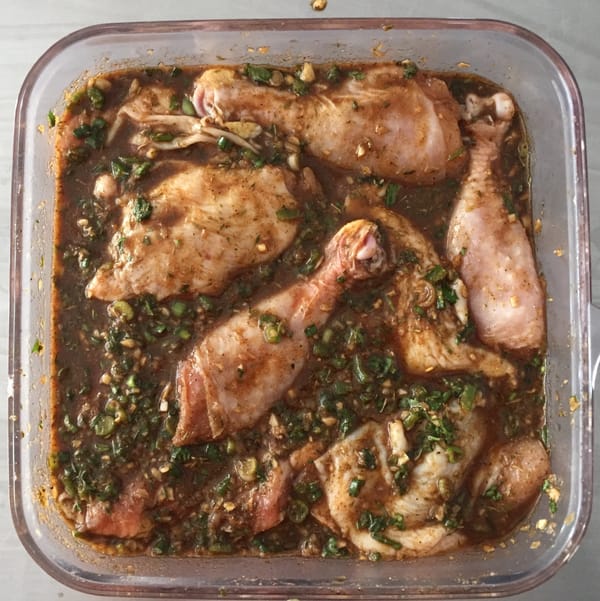 Jerk Chicken with Rice and Peas