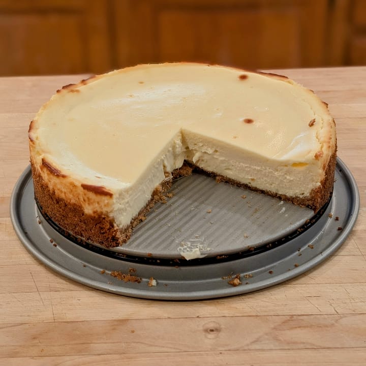 Susan's Cheesecake always gets a blue ribbon from my belly. Yum!
