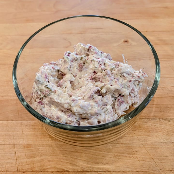 Give it a chance at your next gathering or holiday.  This concoction of creamy, beefy and briny nourishment will become your favorite too.